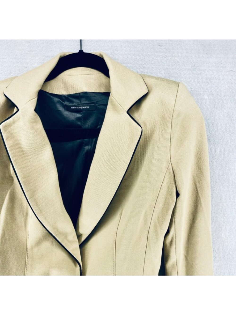 Plein Sud Jeanius Blazer Womens S Beige Single Button Designer Italy Italian - Picture 4 of 11